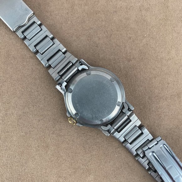 Vintage 2 Tone Gold Inlay Titanium Designer Daniel Mink Watch - Picture 6 of 9